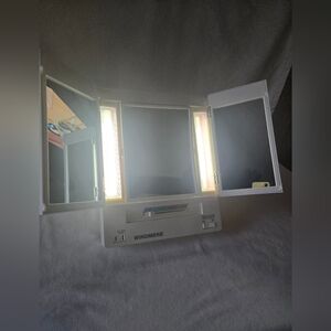 Windmere White Tri-Fold Lighted Vanity Mirror